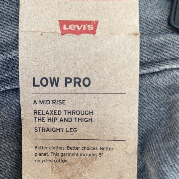 Relisted Levi’s low pro gray midrise straight leg jean splatter detail size 27 - Picture 4 of 17